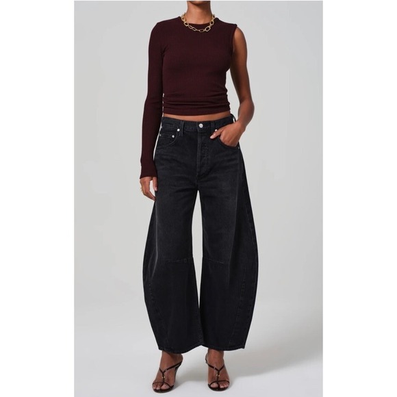 Brand New - Citizens of Humanity Horseshoe Jeans Size 27 DARK WASHED BLACK #3 - Picture 1 of 16